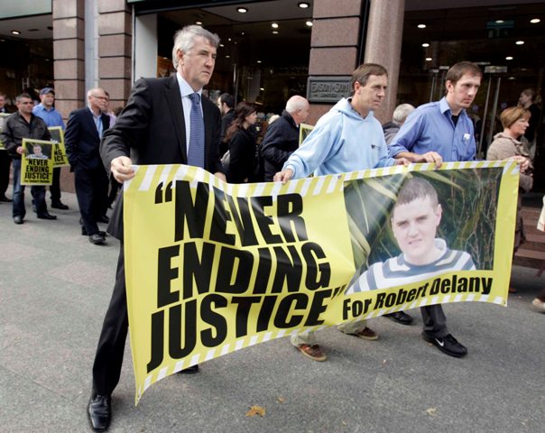 Campaign For Justice For Robert Delany At Easons Dublin